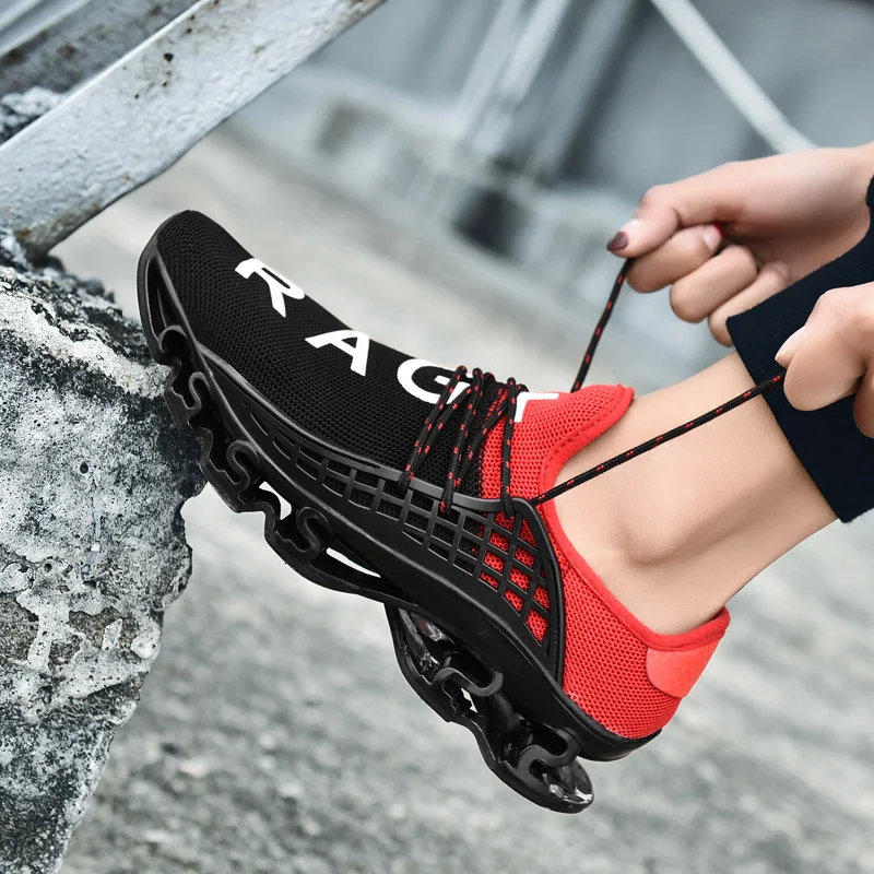 JIEMIAO Large Size Men Sneakers Sport Mesh Trainers Lightweight Baskets Femme Running Shoes Outdoor Athletic Shoes Men