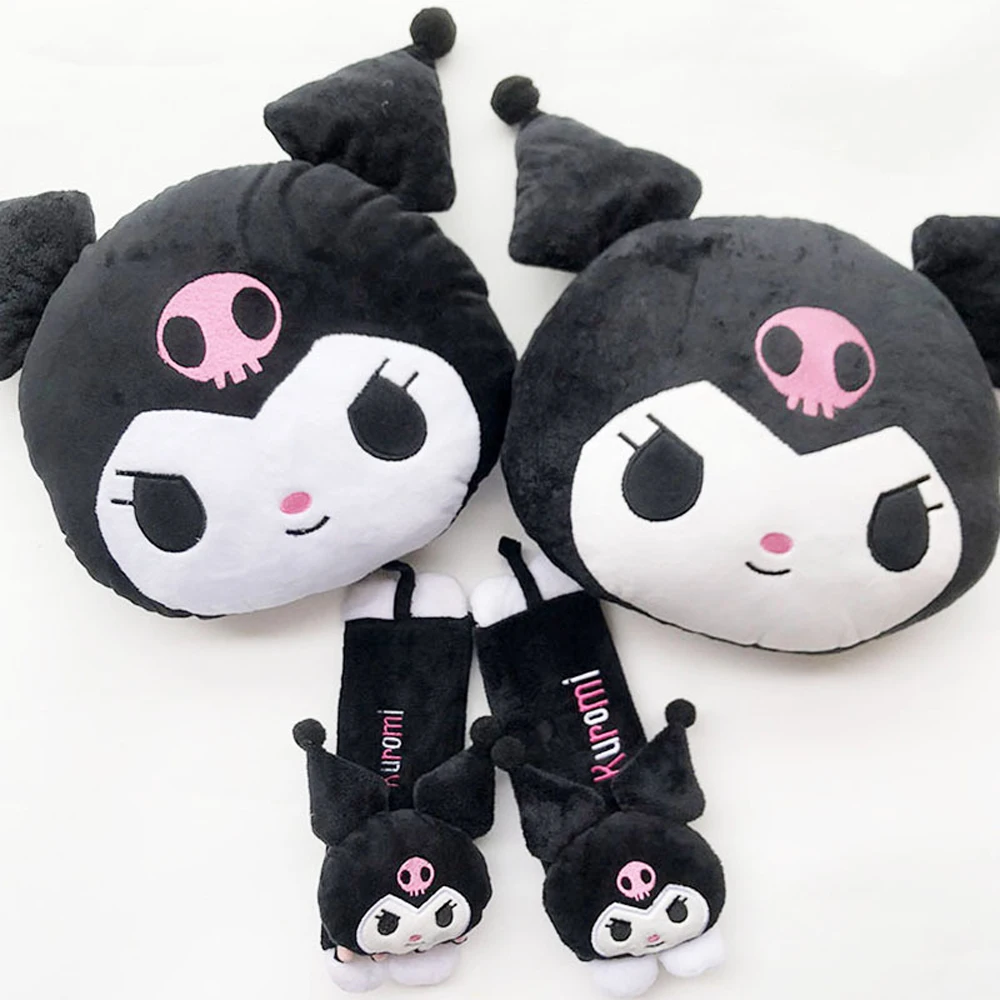 

Cartoon Anime Kuromi Cinnamoroll Plush Model Kawaii Cute Doll Inside The Car Throw Pillow Shoulder Strap Girl Toy Birthday Gift