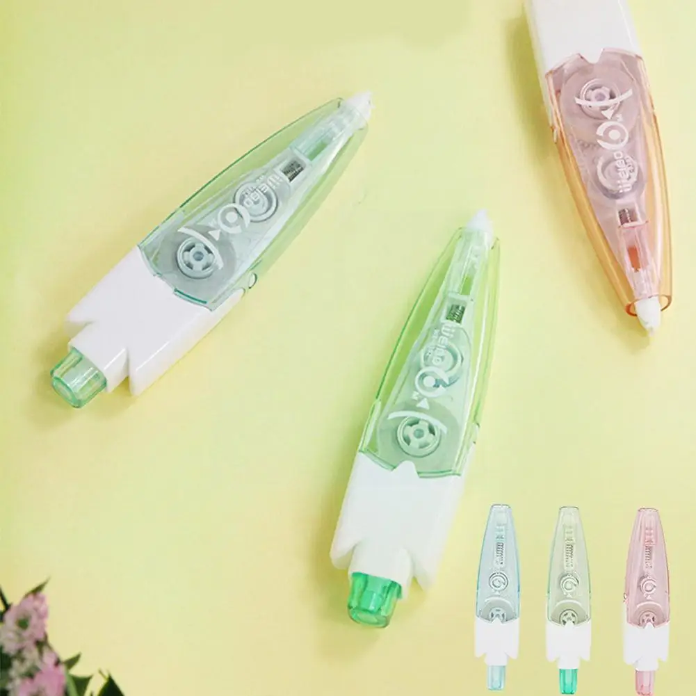 

1 шт. 5 мм * 6 м, белая корректирующая ручка для прессования, специальный дизайн, школьная корректирующая ручка, принадлежности, белая лента, оф...