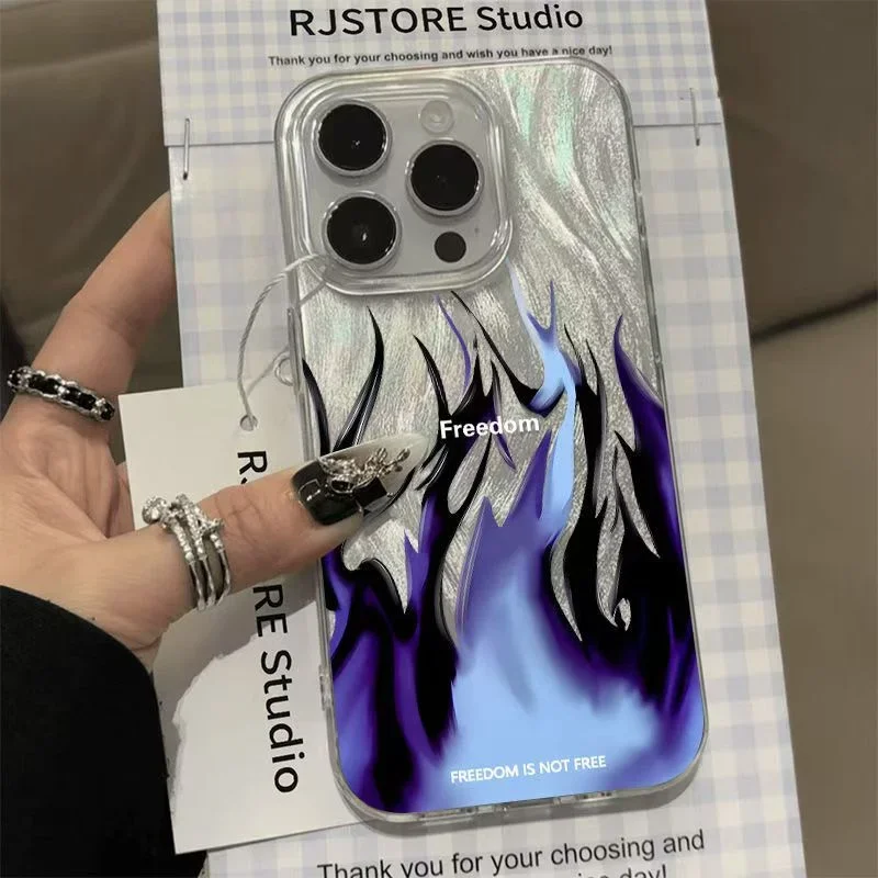 Фото Модный чехол Fire Flame для Xiaomi Redmi Note 12 11 10 13 14 Pro Plus 4G 5G 14C 13C 11S 10S 12S 4G с посеребренной твердой задней крышкой №5