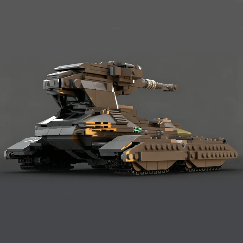 Фото Популярная модель тяжелого танка M808C, конструктор MOC, военная техника, модульная технология, подарок на праздник, набор для сборки, детская игрушка №2
