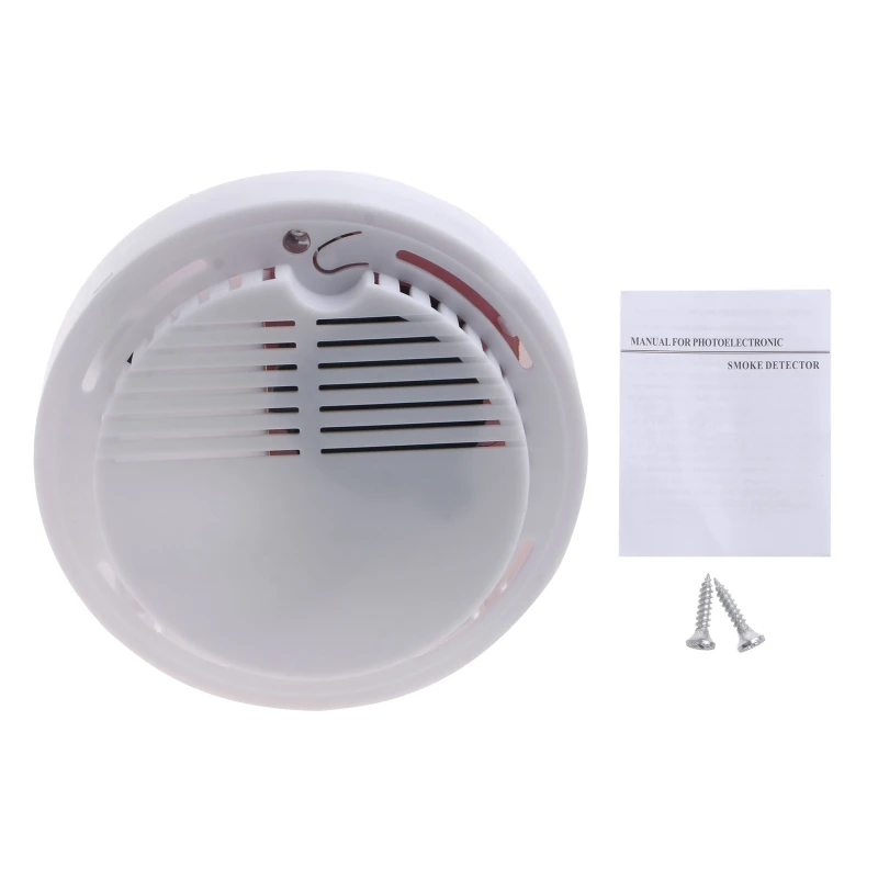 

Smoke Detector Smoke Alarm with Photoelectric Sensor & 9V Battery Operated Fire Safety Kitchen Home Hotel Mall