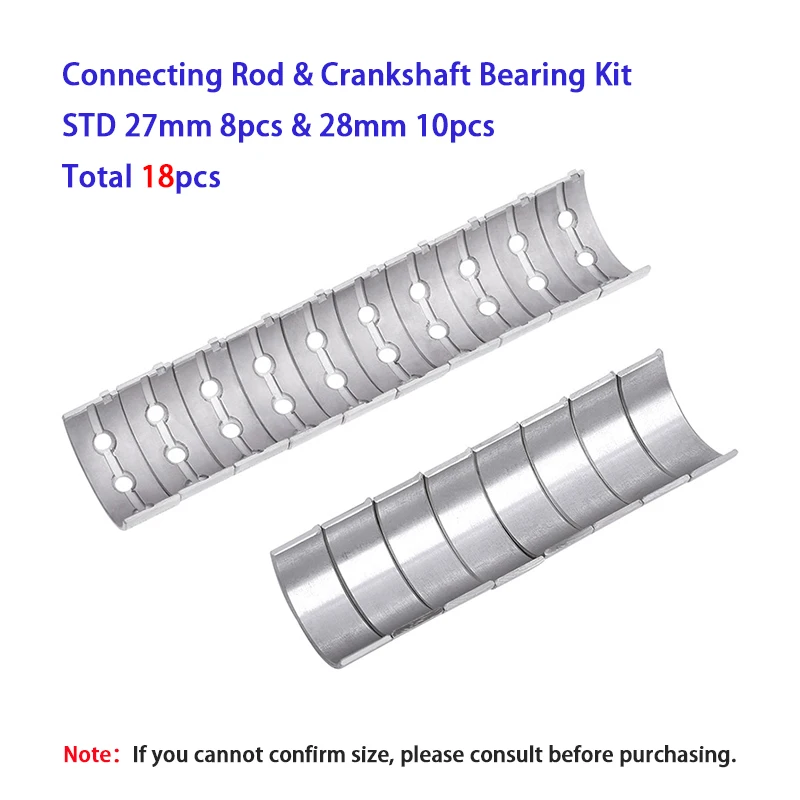 

Комплект шатунов и вкладышей коленвала STD +0.25 +0.5 +0.75 +1.0 для мотоциклов HONDA CBR250 MC14 CBR 250 MC17 MC19 1986-1989
