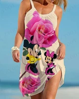 womens disney mickey mouse sexy swimwear beachwear swimwear beach dress robe beach loose beach skirt tunic bikini cover up