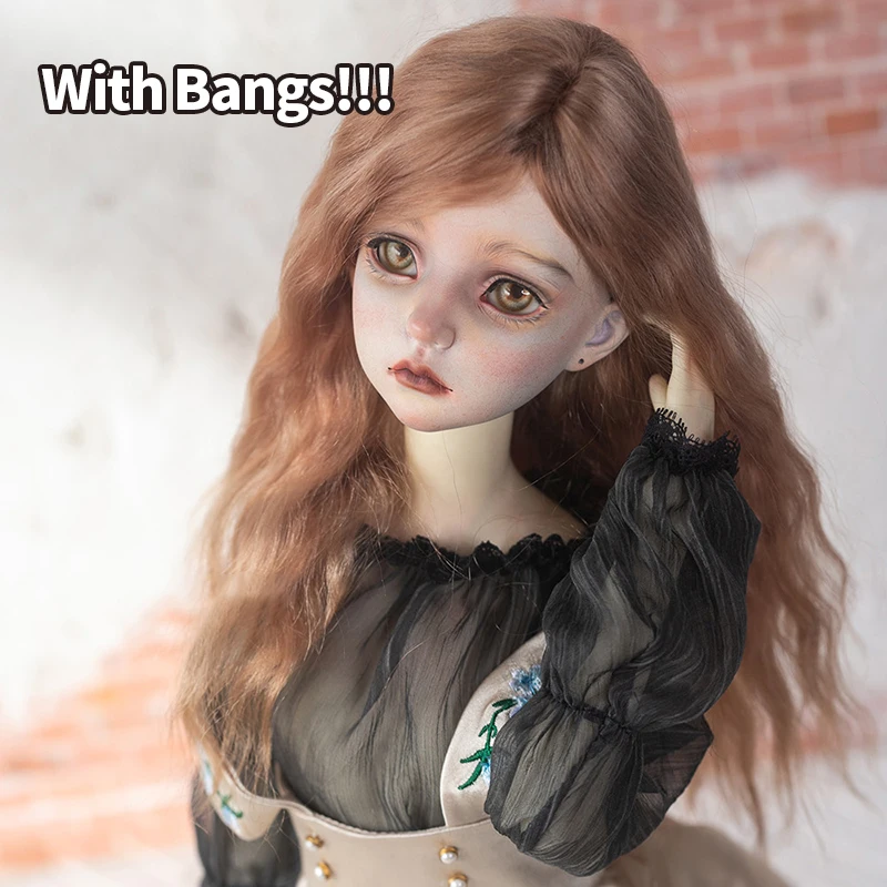 

Мохеровые парики для шарнирной куклы, аксессуары для кукол, аксессуары для кукол, игрушки для деревьев, модные длинные волосы, модные вьющиеся волосы, парики, воздушные челки для 19-21 см