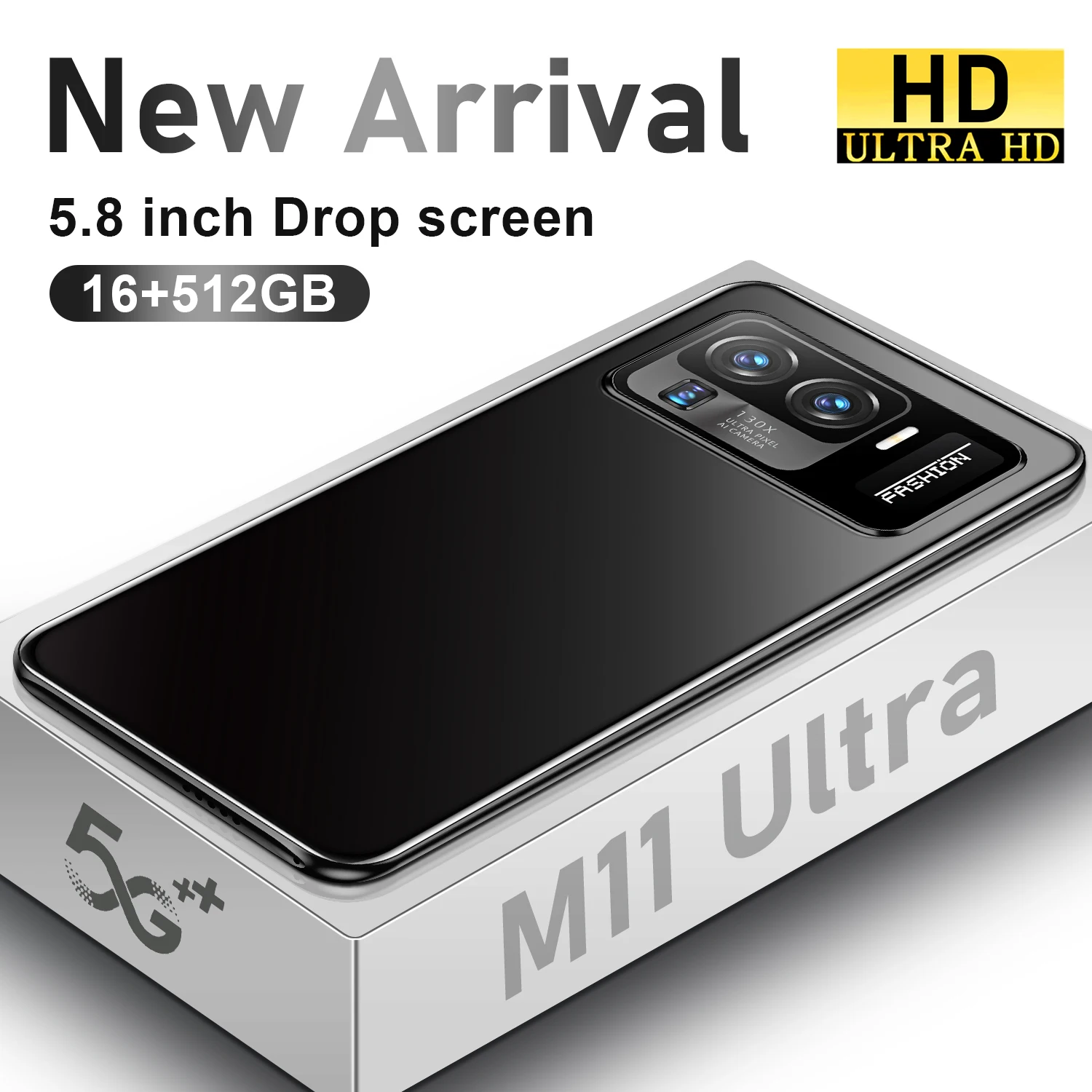 

M11 Ultra Global Version Cellphone 5G Celular 10 Core 5600mAh 16GB 512GB 5.8 Inch Hot Slaes phone Qualcomm 888 4G Mobile Phone