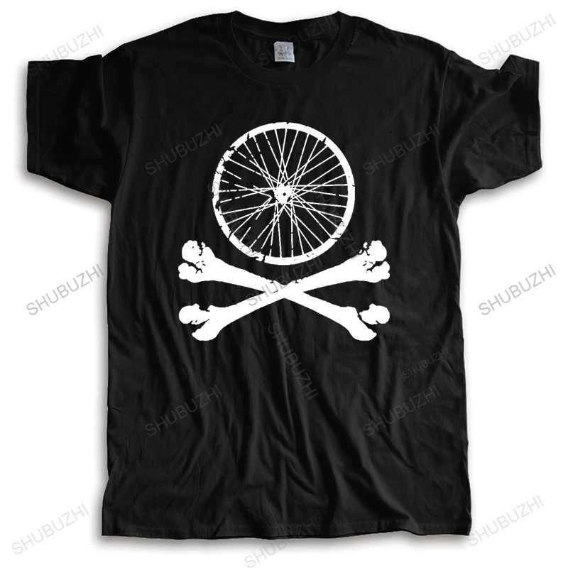 

Футболка мужская свободного покроя, брендовая стильная тенниска с черепом для горных велосипедов, горнолыжных трюков, новая летняя повседн...