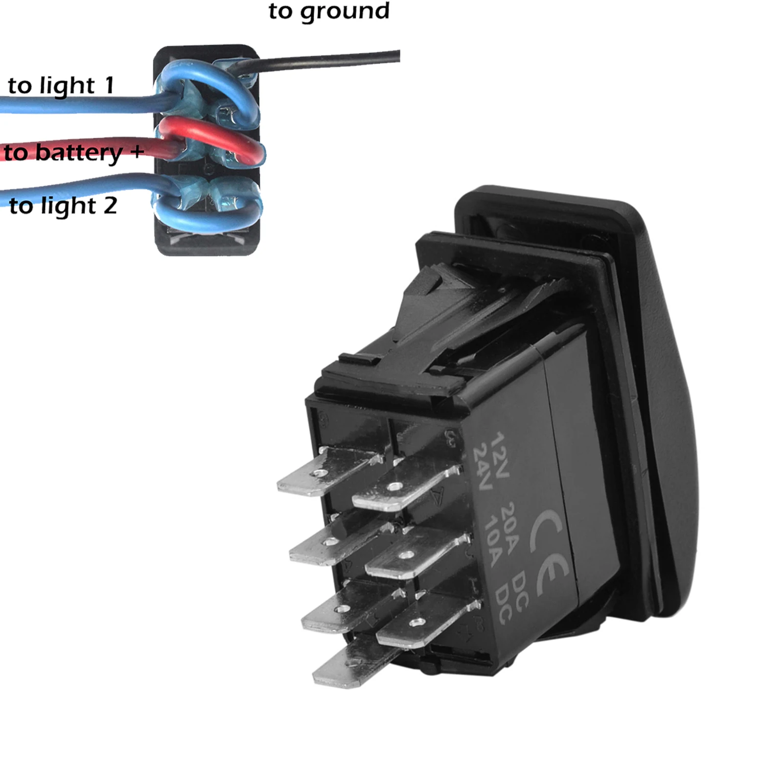 

12 В SPST SPDT DPDT синий светодиодный клавишный выключатель обычная кнопка (вкл.) Вкл., (вкл.) ВЫКЛ., вкл., вкл. Выкл. Для автомобиля лодки Carling