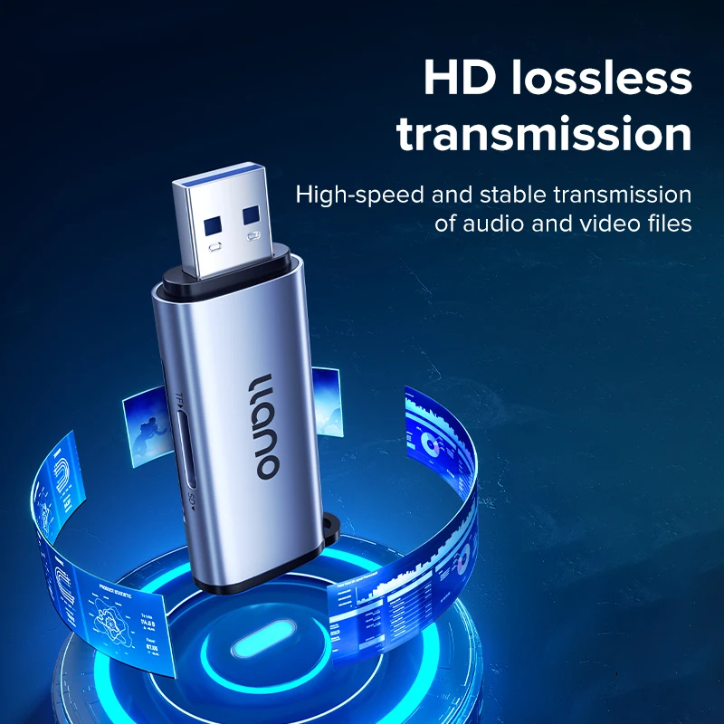 Фото Устройство для чтения карт Micro SD Llano USB 3,0, 5 Гбит/с, 2-в-1 №5