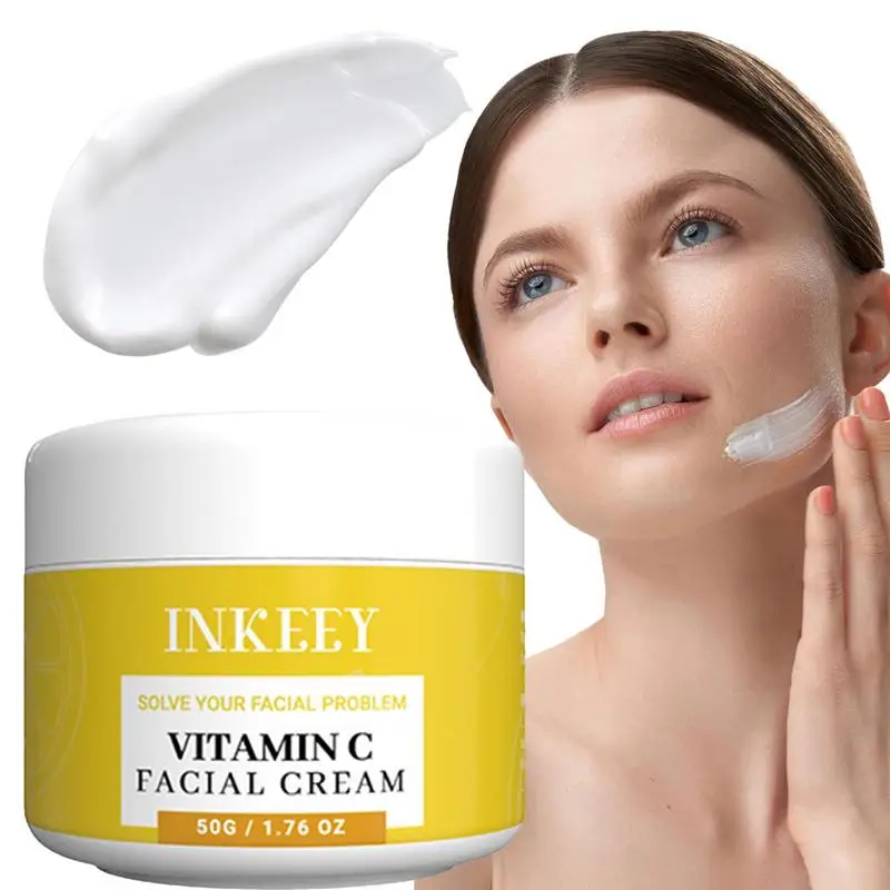 

Vitamin C Moisturizing Cream 50g Brightening Facial Anti Age Firming Face Cream Skincare Moisturizer Lightening Moisturizing