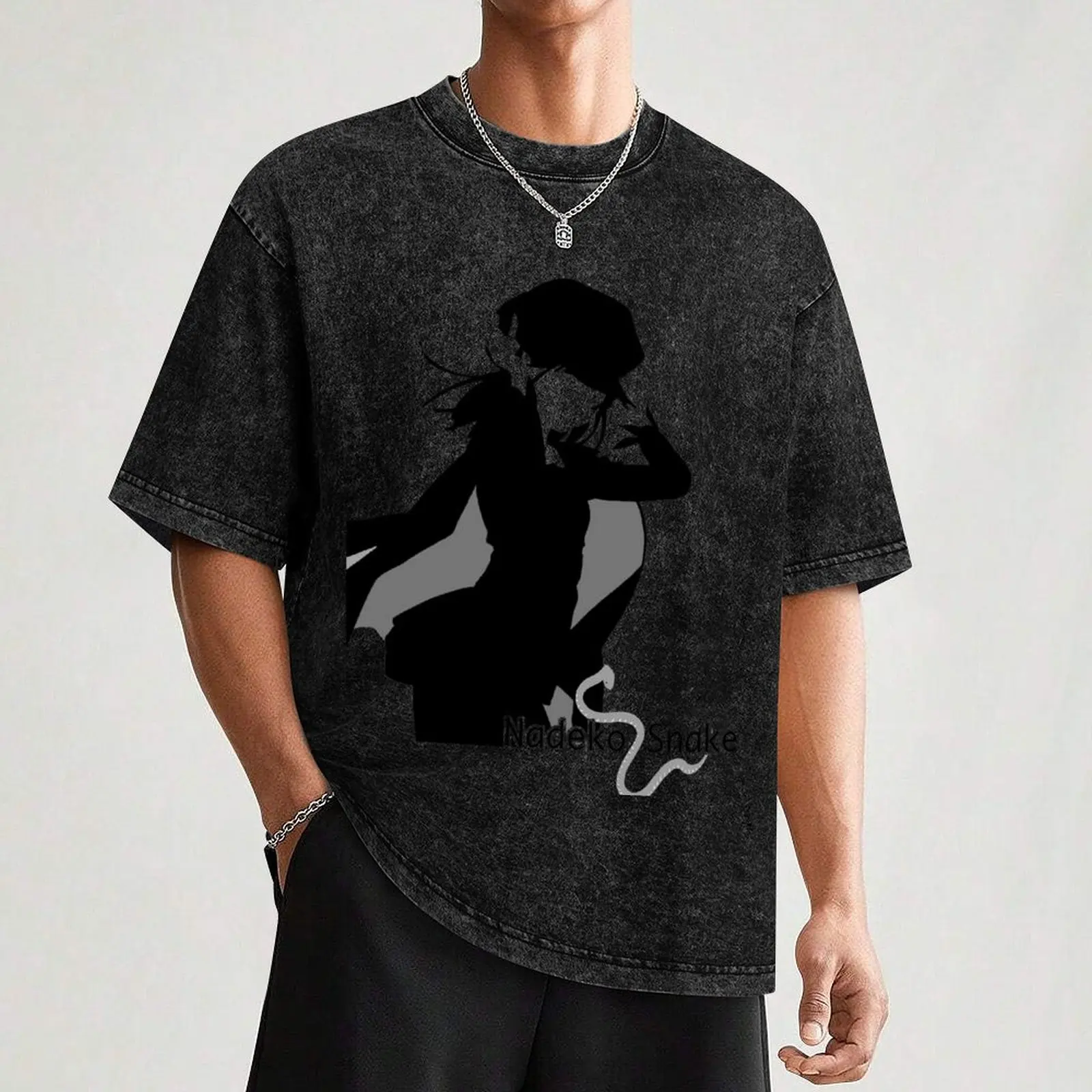 Футболка Nadeko Snake бутик одежды на день Святого Валентина винтажная рубашка с аниме