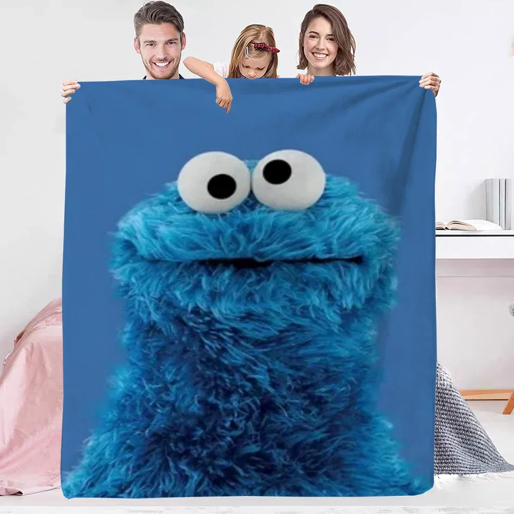 Двуспальные одеяла для кровати Улица Сезам и пледы Аниме Одеяло дома украшения