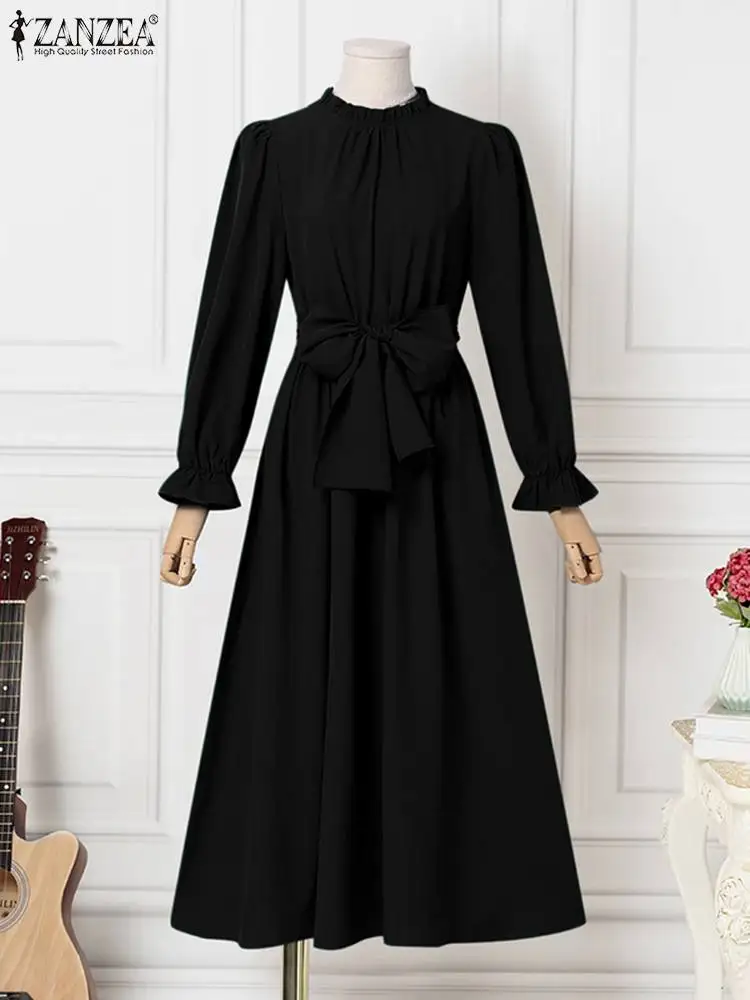 Платье ZANZEA Kleid в мусульманском стиле для отдыха повседневное Свободное платье