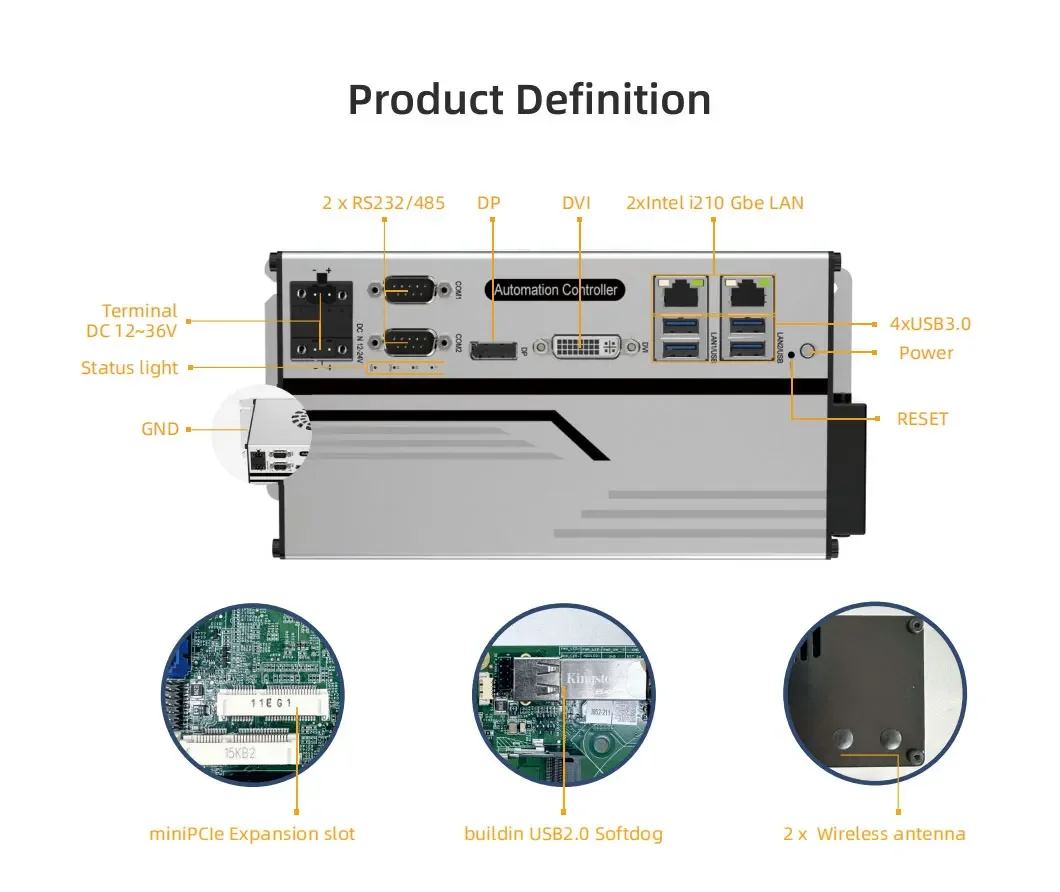 Фото Промышленный компьютер Box PC на базе Codesys 2025 с EtherCAT, человеко-машинными интерфейсами и аксессуарами для промышленных ПК №4