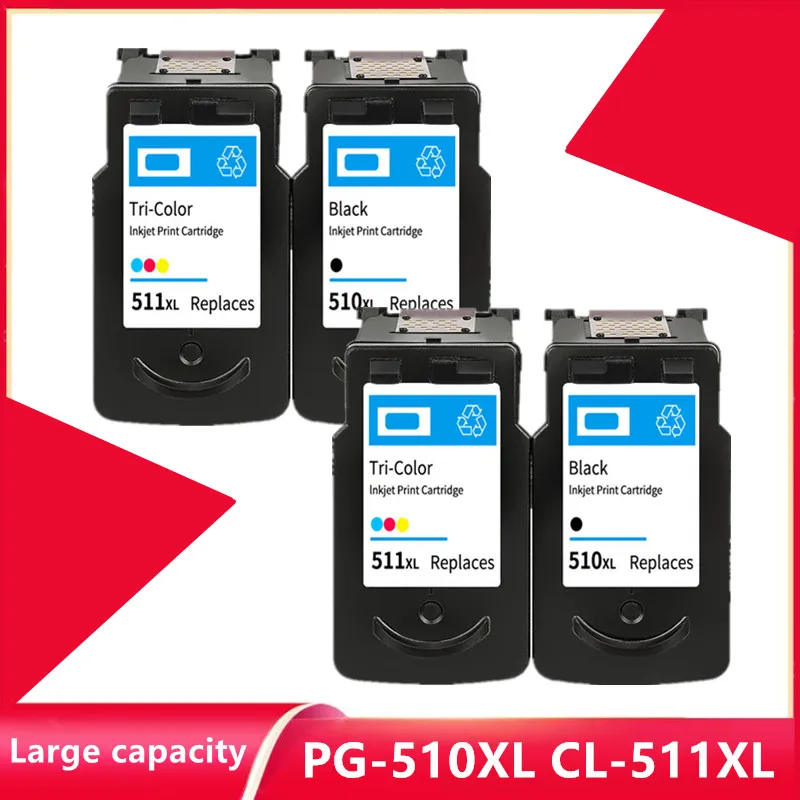 

Compatible for Canon PG510 CL511 PG 510XL CL 511XL PG-510 Ink Cartridge For PIXMA IP2700 MP230 MP240 MP250 MP260 MP270 MP280