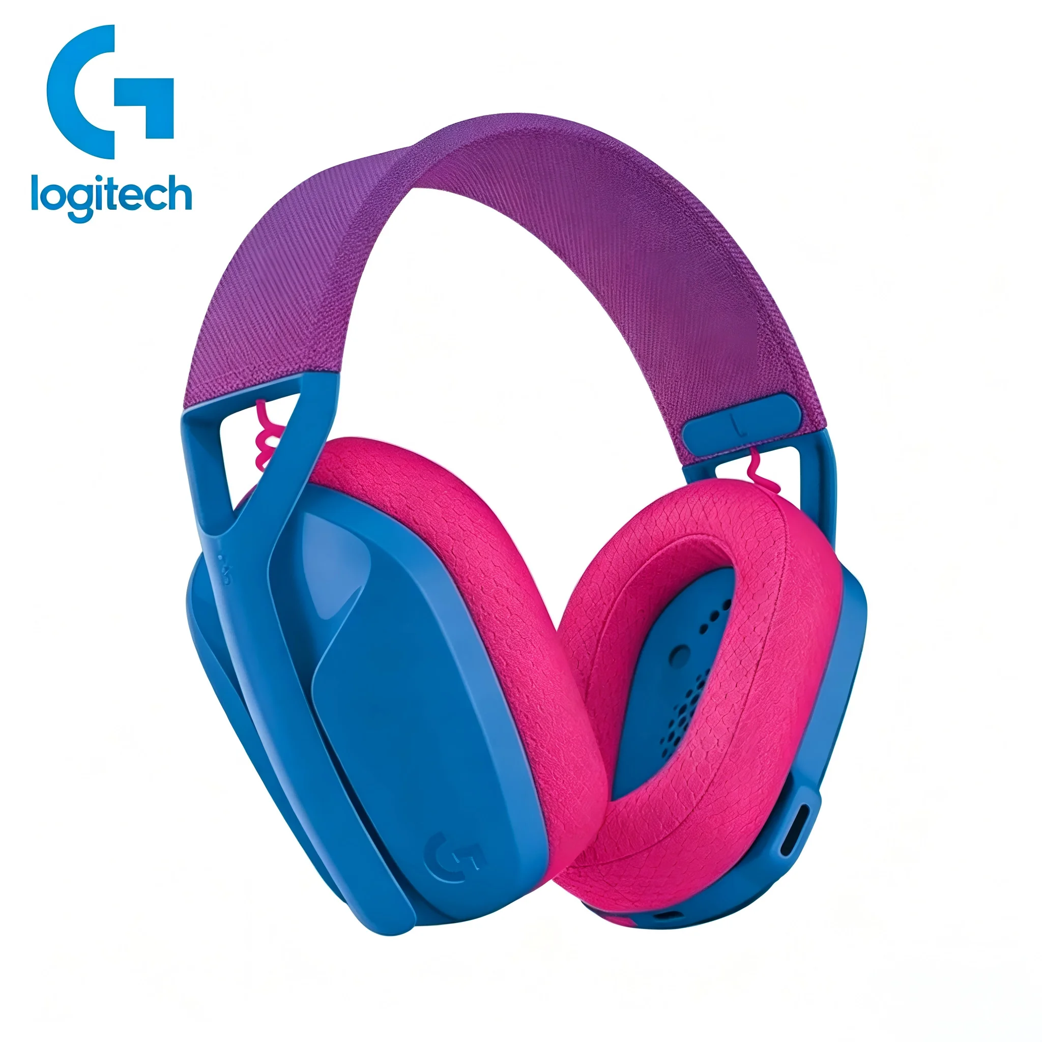 Фото Беспроводная гарнитура Logitech G435 с объемным звуком, совместимая с играми и музыкой, с микрофоном, беспроводные наушники, игровая гарнитура №5