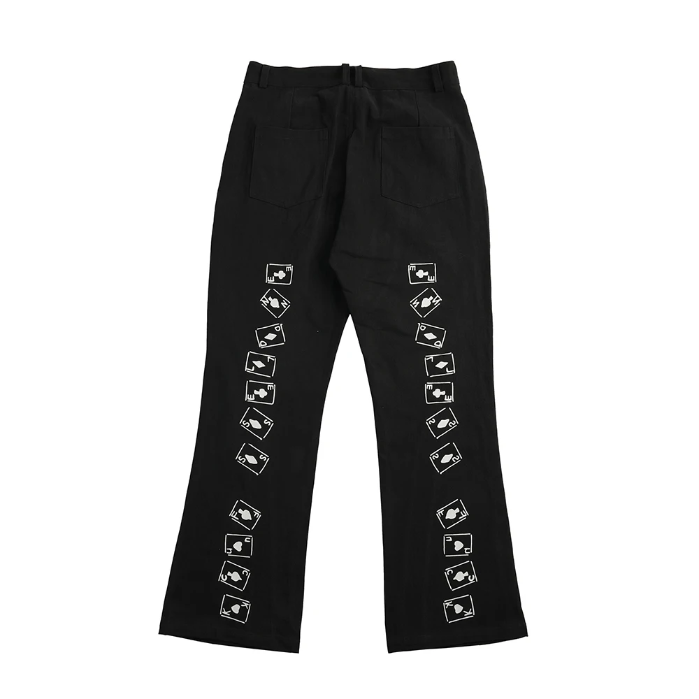 

Men Wide Leg Pants Hiphop Black Baggy Jeans Frayed Ripped Jeans Hip Hop Streetwear Men's Trousers Costume Man Loose Jeans