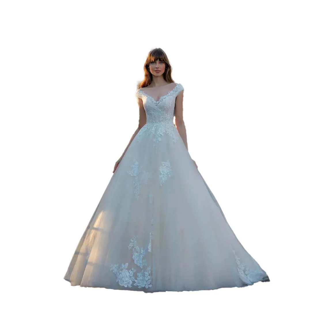 

YZYmanualroom 2023 Women Bride Wedding Dress With Sweetheart Neckline Gown A-line With Tulle Custom Plus Size