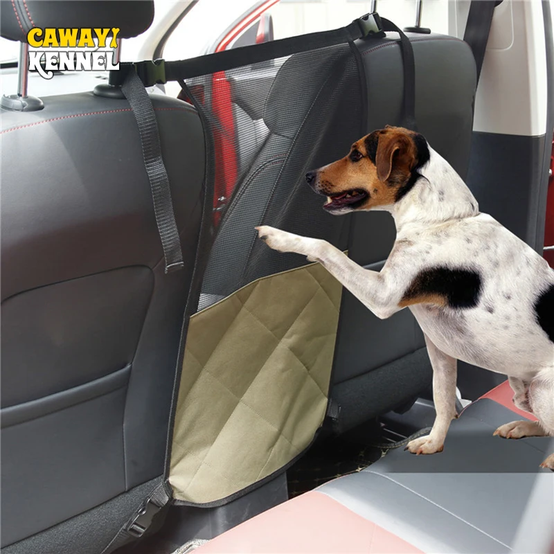 CAWAYI KENNEL Dog Car Carrier Rear Seat Pet Fence Anti-collision Mesh Pet Auto Barrier Safety Isolation Net Pet Protection D8187