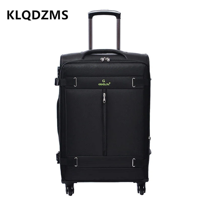 

KLQDZMS 20" 24" 28"32" Inch New Men's and Women's Oxford with Wheels Trolley Suitcase Boarding Luggage Portable Password Case