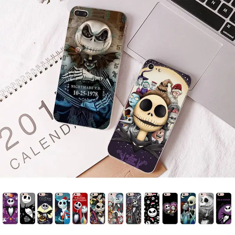

Disney The Nightmare Before Christmas Phone Case For iPhone 8 7 6 6S Plus X SE 2020 XR XS 14 11 12 13 Mini Pro Max Mobile Case
