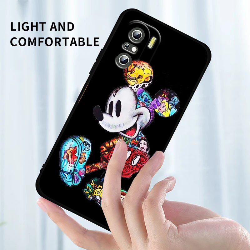 Модный чехол для телефона с изображением Микки-Мауса Xiaomi Redmi K50 K40 Gaming 10 10C 9AT 9A 9C 9T 8