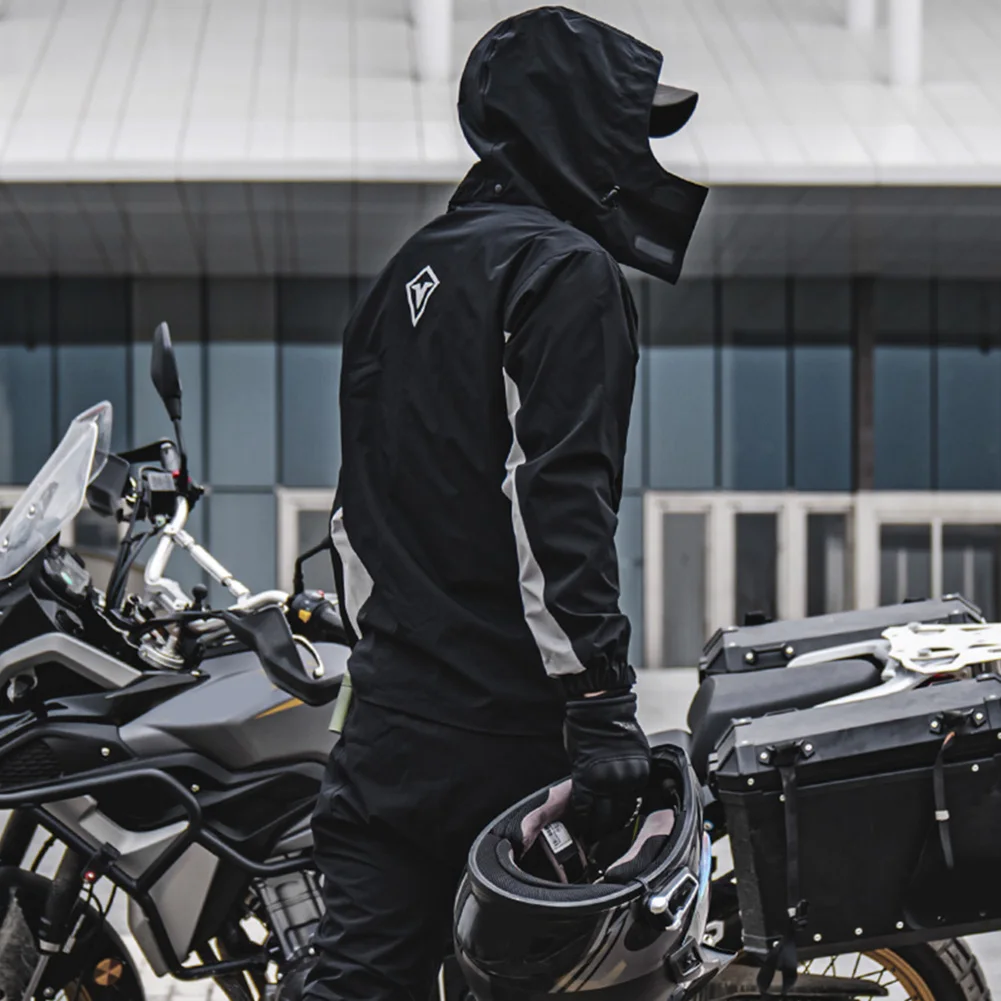 SULAITE светоотражающий мотоциклетный дождевик легкий складной водонепроницаемый