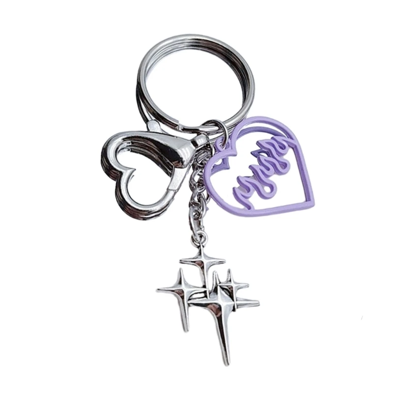 

Hollow Heart Keychain Pendant Y2K Keychain Keyring Handbag Accessories