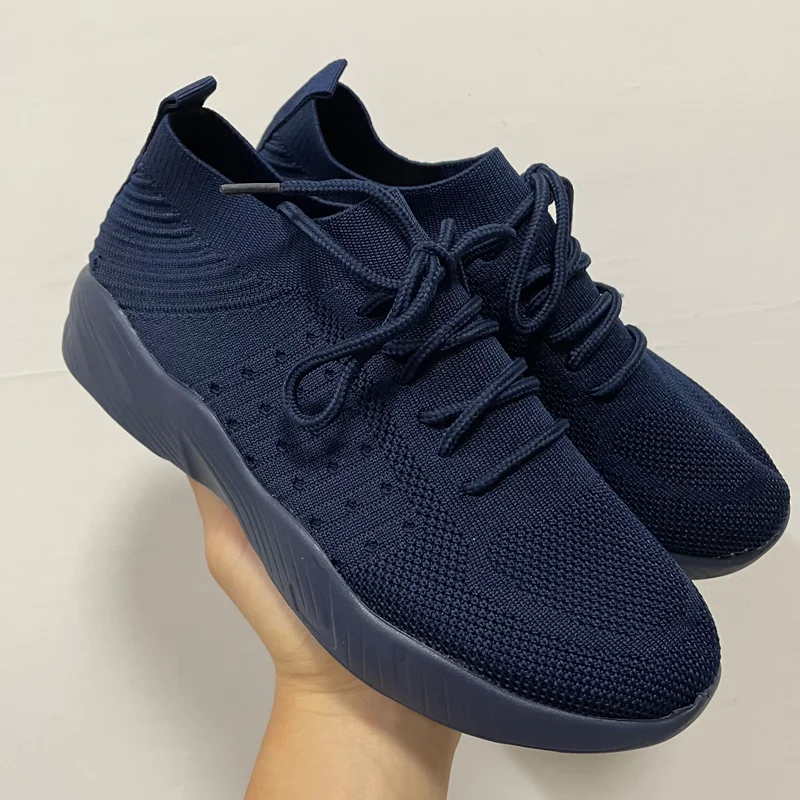 Sneakers Shoes Fashion Lace Up Platform Women's Shoes Summer Plus Size Flat Mesh Sports Shoes Woman Vulcanize Shoes
