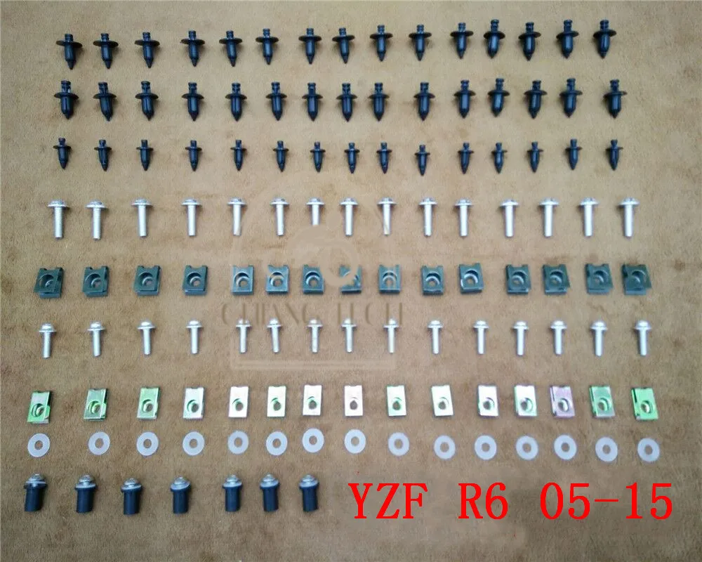 

Комплект обтекателей болты для кузова винты для YAMAHA YZF R6 2005-2015