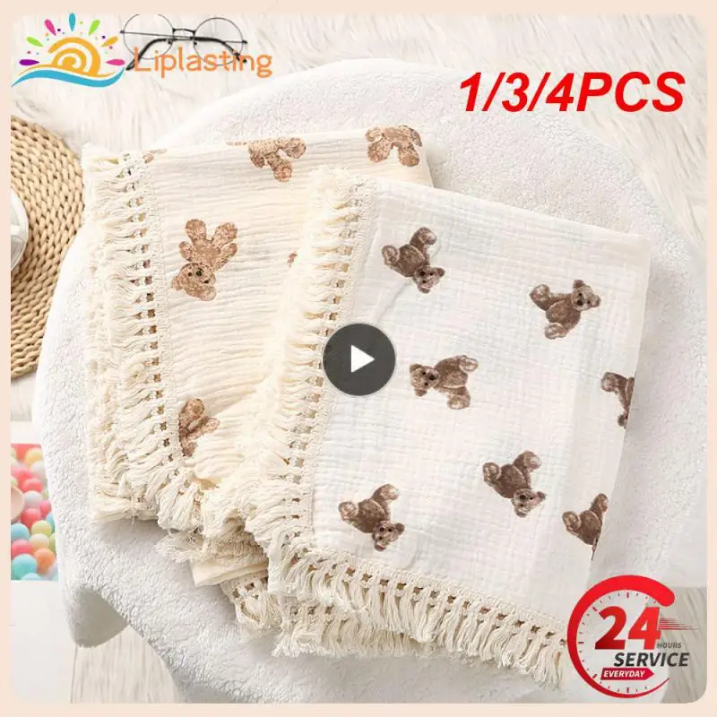 

1/3/4 шт., детское Хлопковое одеяло из муслина