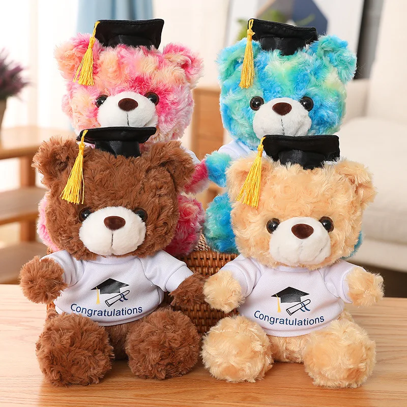 

Wearing Doctoral Cap Bear Doll Teddy Bear Doll Graduation Season Gift