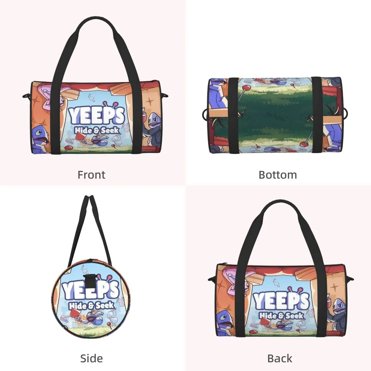 Фото Сумка-баул Yeeps Hide And Seek, большая вместительная сумка-тоут, спортивная сумка для фитнеса для мальчиков и девочек №5