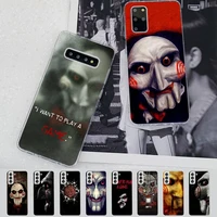 saw horror moive ghost phone case for samsung s21 a10 for redmi note 7 9 for huawei p30pro honor 8x 10i cover