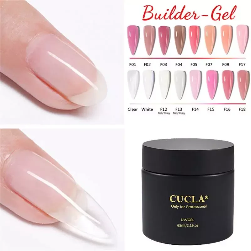 

NEW2023 60ml Nail Extension Gel Pure Color Crystal Extension Builder Vernis Semi Permanent Crystal Quick Nail Gel Art Design