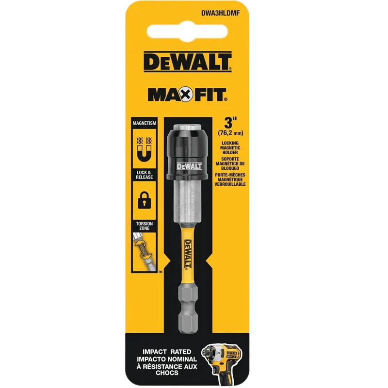 DEWALT DWAF3HLDMF 3-дюймовый стальной держатель бит с шестигранным хвостовиком магнитный