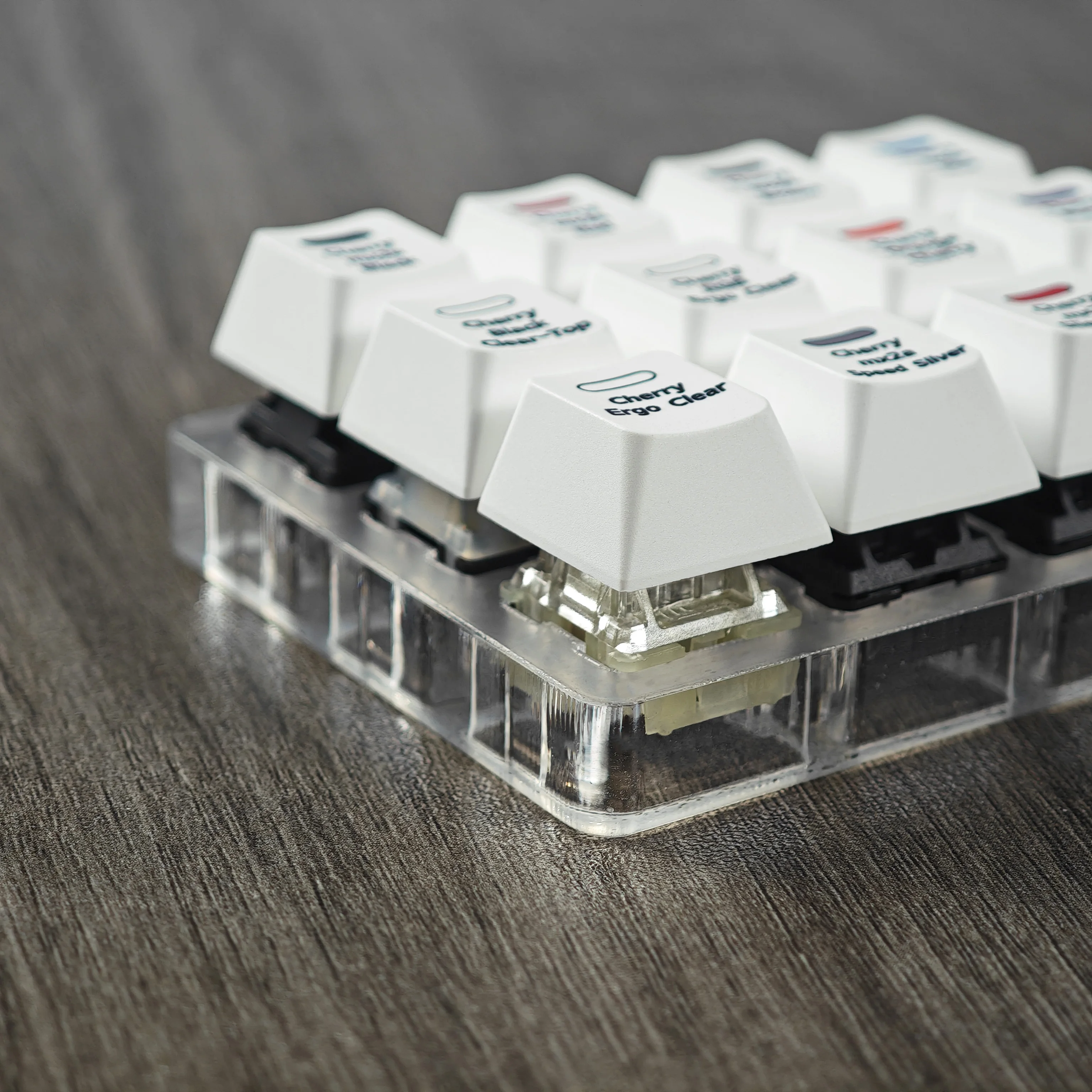 YMDK Cherry MX2A тестер переключателей механических клавиатур 12-кнопочный тестовый