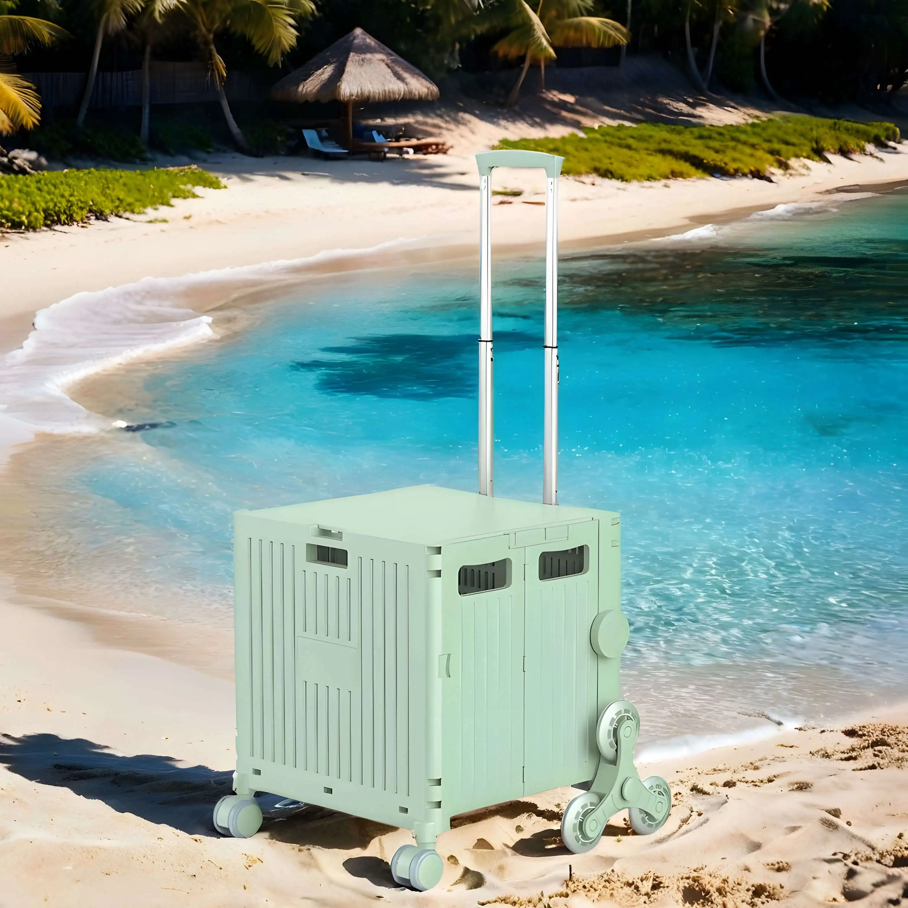 Портативная Складная Тележка для покупок тележка супермаркета ручная походная