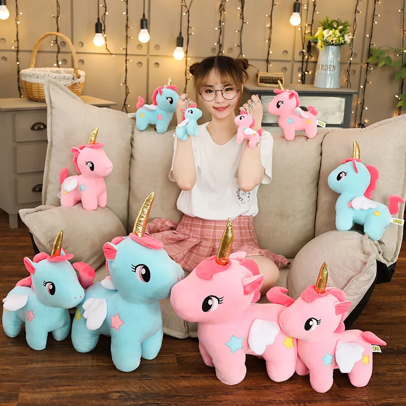 

10cm/20cm/25cm/30cm/40cm Soft Unicorn Plush Toy Baby Kids Appease Sleeping Pillow Doll Animal Stuffed Plush Toy Birthday Gifts