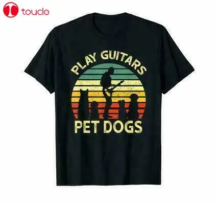 

Play Guitars Player Pet Dogs Funny Gift For Dog Lovers T-Shirt Unisex Women Men Tee Shirt