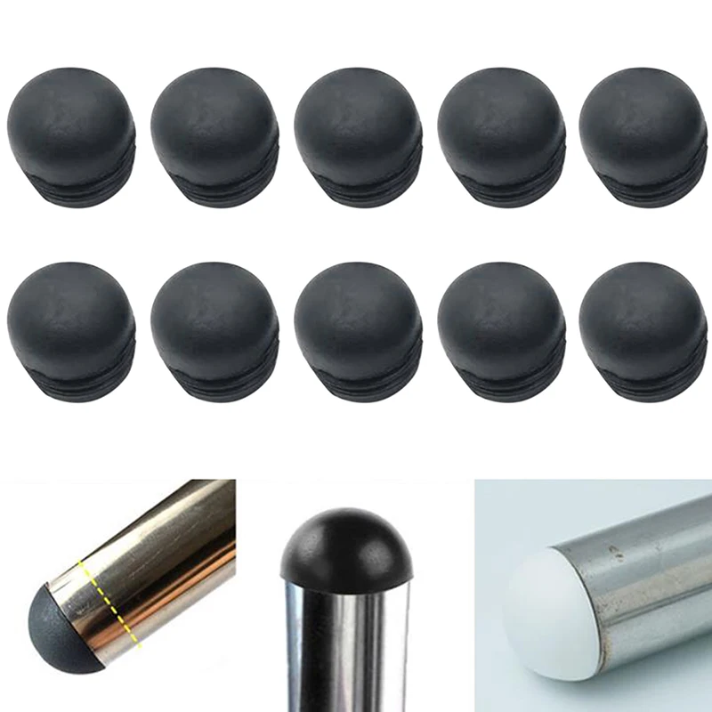 

10Pcs Furniture Chair Caps Tube Protector Reusable Round Steel Pipe Dust Cover