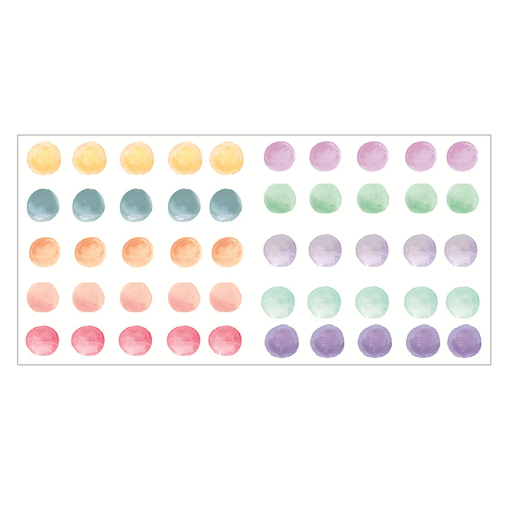 

Wall Dot Decals Polka Sticker Stickers Watercolor Decor Kids Decal Stick Peel Round Wallpaper Circle Rainbow Nursery Vinyl Room