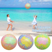 beach ball toy portable wear resistant colorful inflatable water playing ball kids summer outdoor activity pool ball childs gift