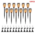 Светодиодный фонарик на солнечной батарее, уличная настенная лампа, водонепроницаемые наружные светильники для дорожек, садовых дорожек, ландшафта, газона, светильник щение