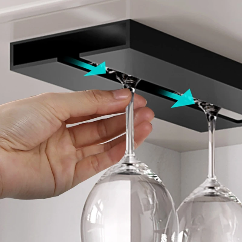 Многофункциональный кухонный шкаф с проволочной полкой для органайзера бокалов