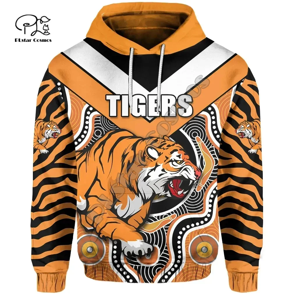 

NewFashion Aboriginal Australia Indigenous Rugby Tiger Tribal Retro Tracksuit Men/Women 3DPrint Casual Funny Harajuku Hoodies 7X