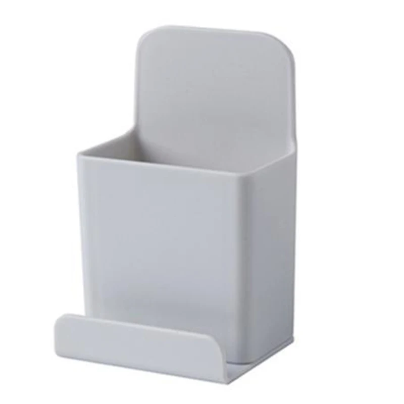 

TV Remote Control Holder Wall Mount Clear PP Storage Box Sundries Storage Organizer Rack For Living Room Tidy Home Storage