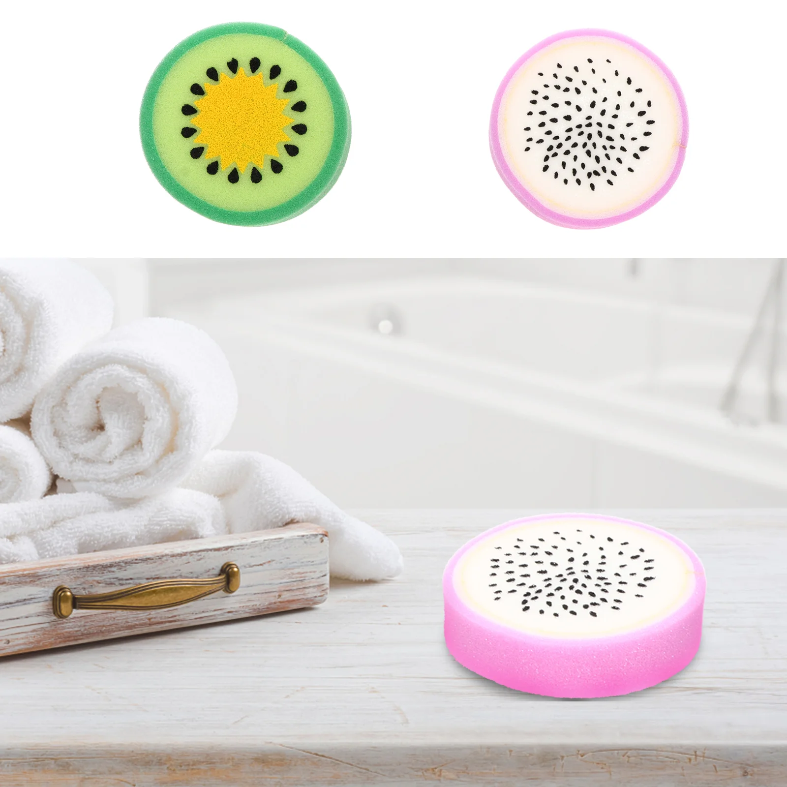 

Sponge Shower Bath Scrubber Puff Sponges Pad Loufa Newborn Loofah Pouf Exfoliating Cleaning Soft Children Scrubbers Body