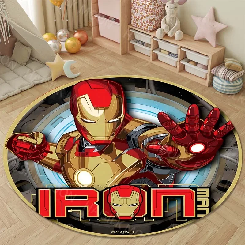 Круглые коврики Marvel Мстители для спальни напольные детской комнаты домашний