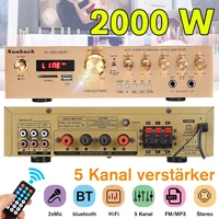 580bt 2000w 220v 5ch bluetooth home digital amplifiers hifi stereo av surround amplifier sd fm karaoke home theater amplifiers